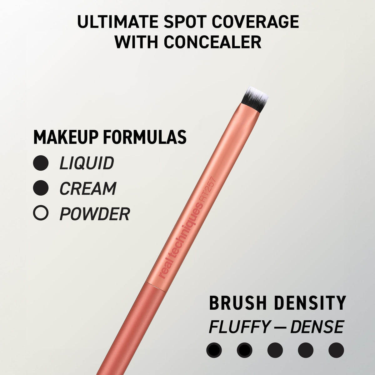 Real Techniques 258 Flat Contour brush in use sculpting cheekbones with control
