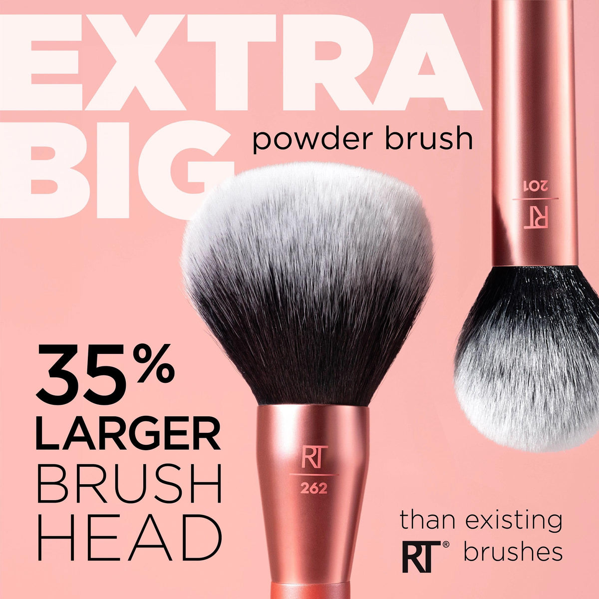 Real Techniques bristles texture detail displays soft synthetic fibers for even pickup