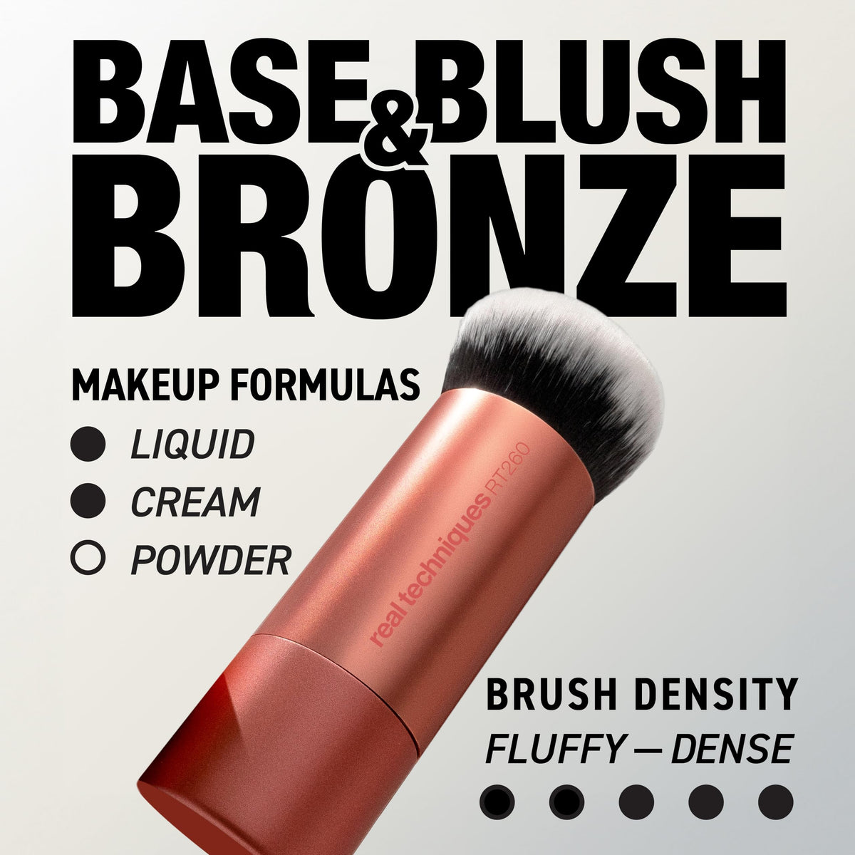 Real Techniques bristle close-up displaying dense UltraPlush fibers for smooth blending