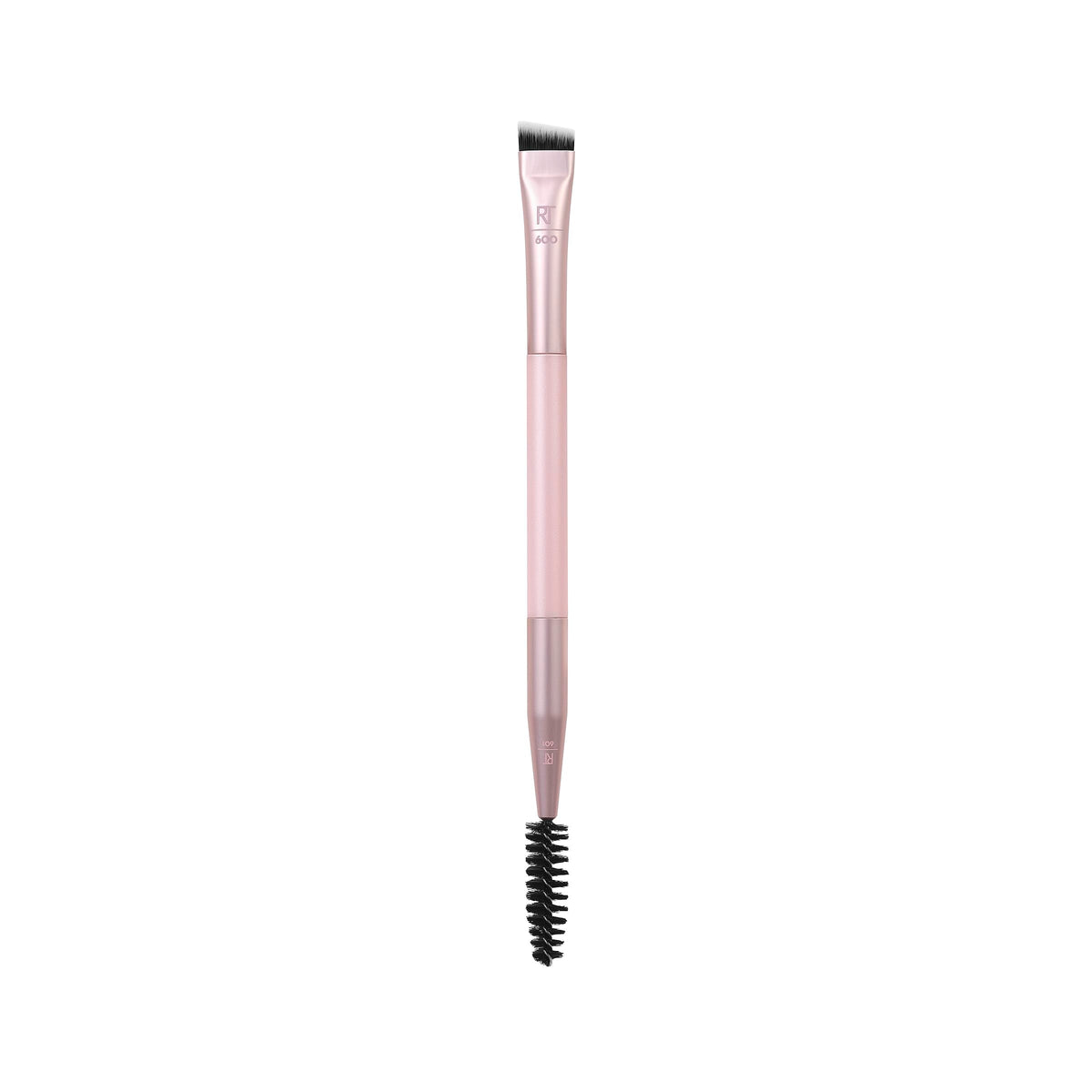 Real Techniques front view showing dual-ended brow brush for precise shaping