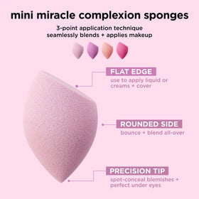 Real Techniques mini sponge flat edge detail for applying foundation precisely
