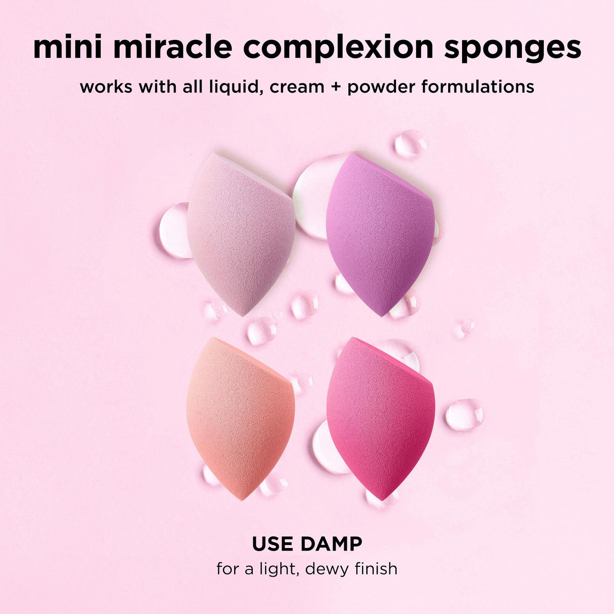 Real Techniques mini sponge held in hand to show travel size and portability benefit