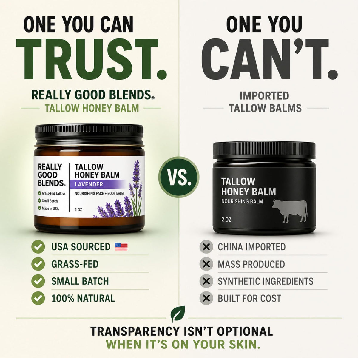 Really Good Blends farm imagery representing grass-fed tallow sourcing and traceability