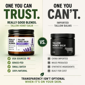 Really Good Blends farm imagery representing grass-fed tallow sourcing and traceability