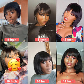 Rebasar close-up of hairline and bangs highlighting natural hairline and easy trimming benefit