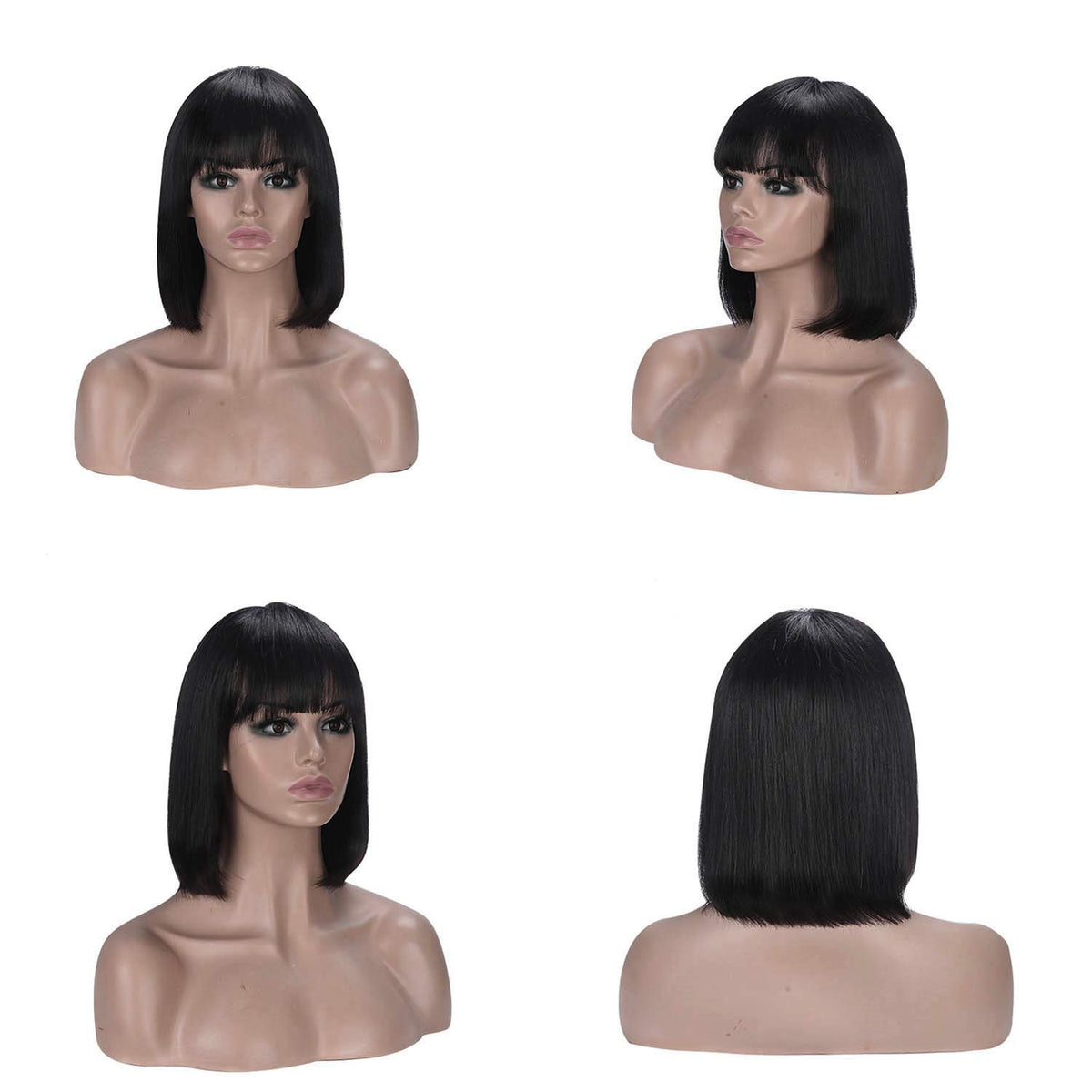 Rebasar side profile on mannequin illustrating bob silhouette and balanced volume