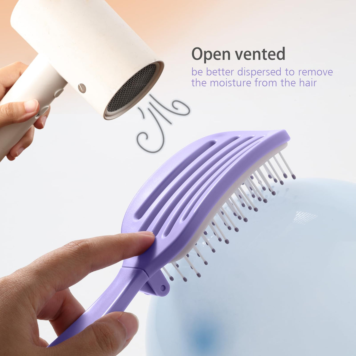 Rebex vented body detail improving airflow to speed up blow-drying