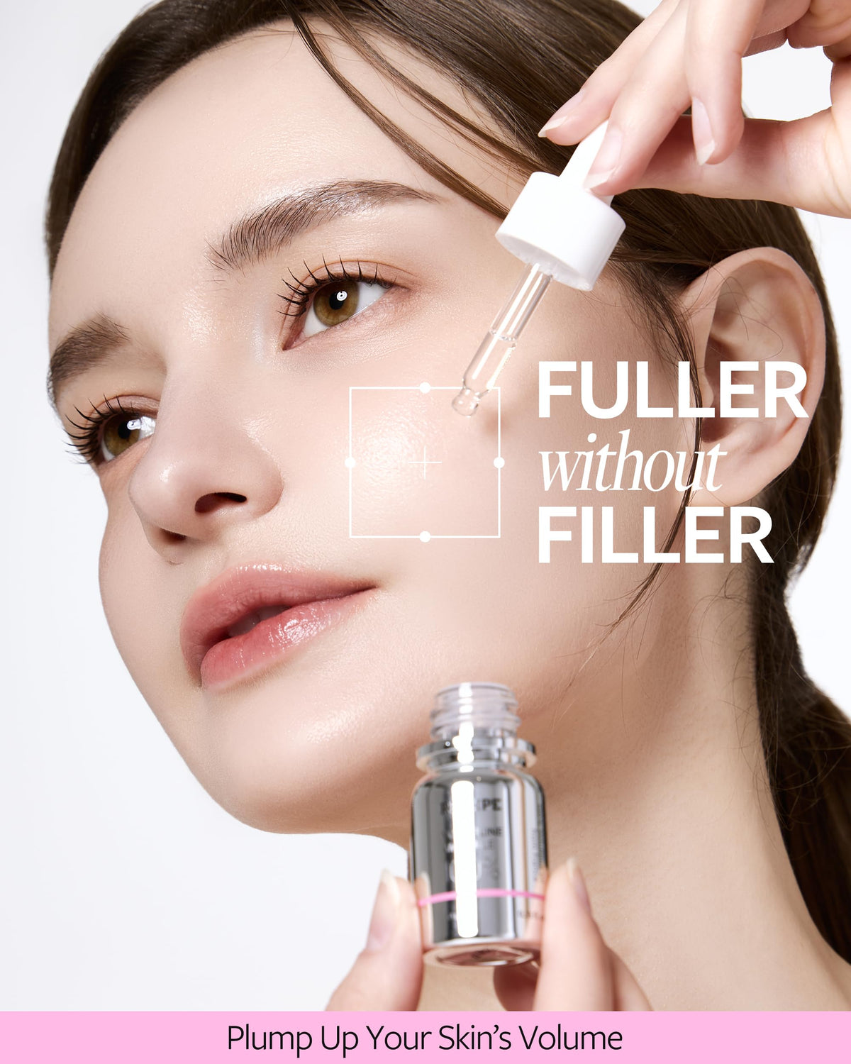 RE:CIPE dropper held above palm illustrating precise dosing and easy application
