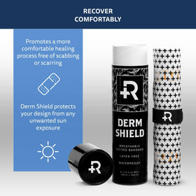 Recovery Aftercare clear matte film close-up showing texture and breathability