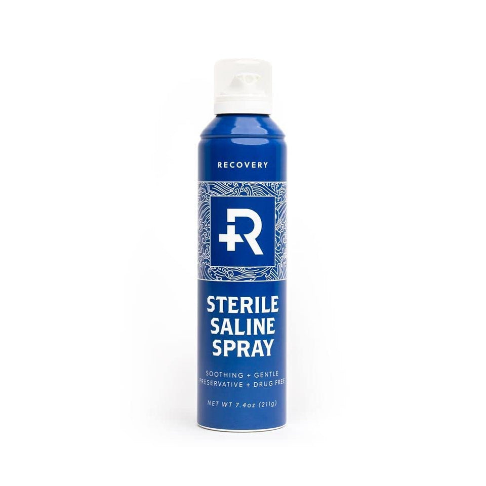 Recovery Aftercare front can showing 7.4 oz and product benefit of gentle cleaning
