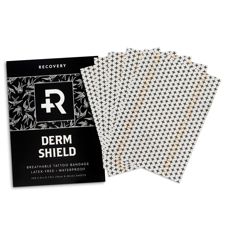 Recovery Aftercare front packaging showing 10-pack and matte film benefit
