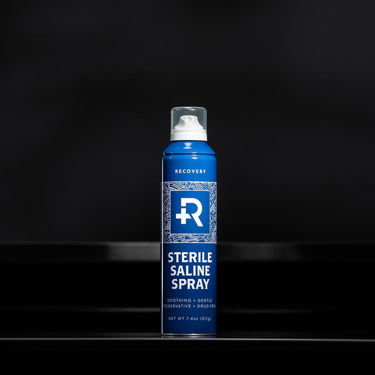 Recovery Aftercare used on ear piercing illustrating no-touch gentle cleansing benefit