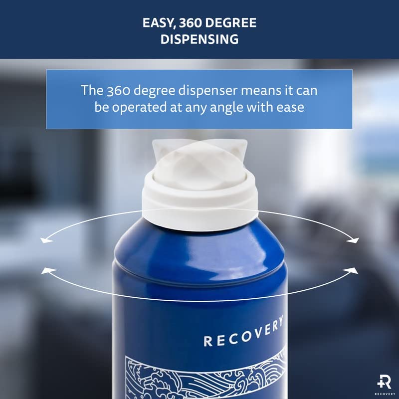 Recovery Aftercare label detail showing ingredient simplicity and preservative-free benefit