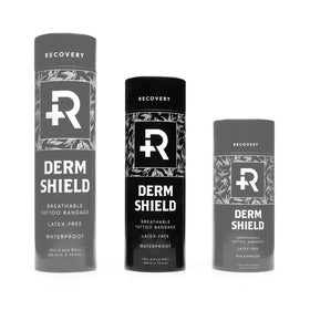 Recovery Derm Shield transparent matte film texture protecting tattoo