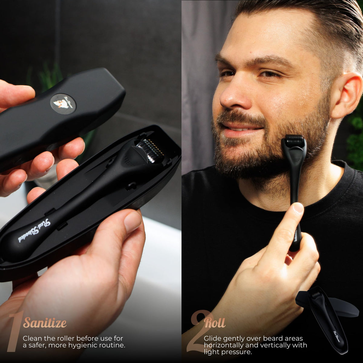 red-blooded ergonomic handle detail for steady control and comfortable use benefit