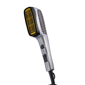 Red by Kiss styling comb attachment close-up creating smooth straight hair