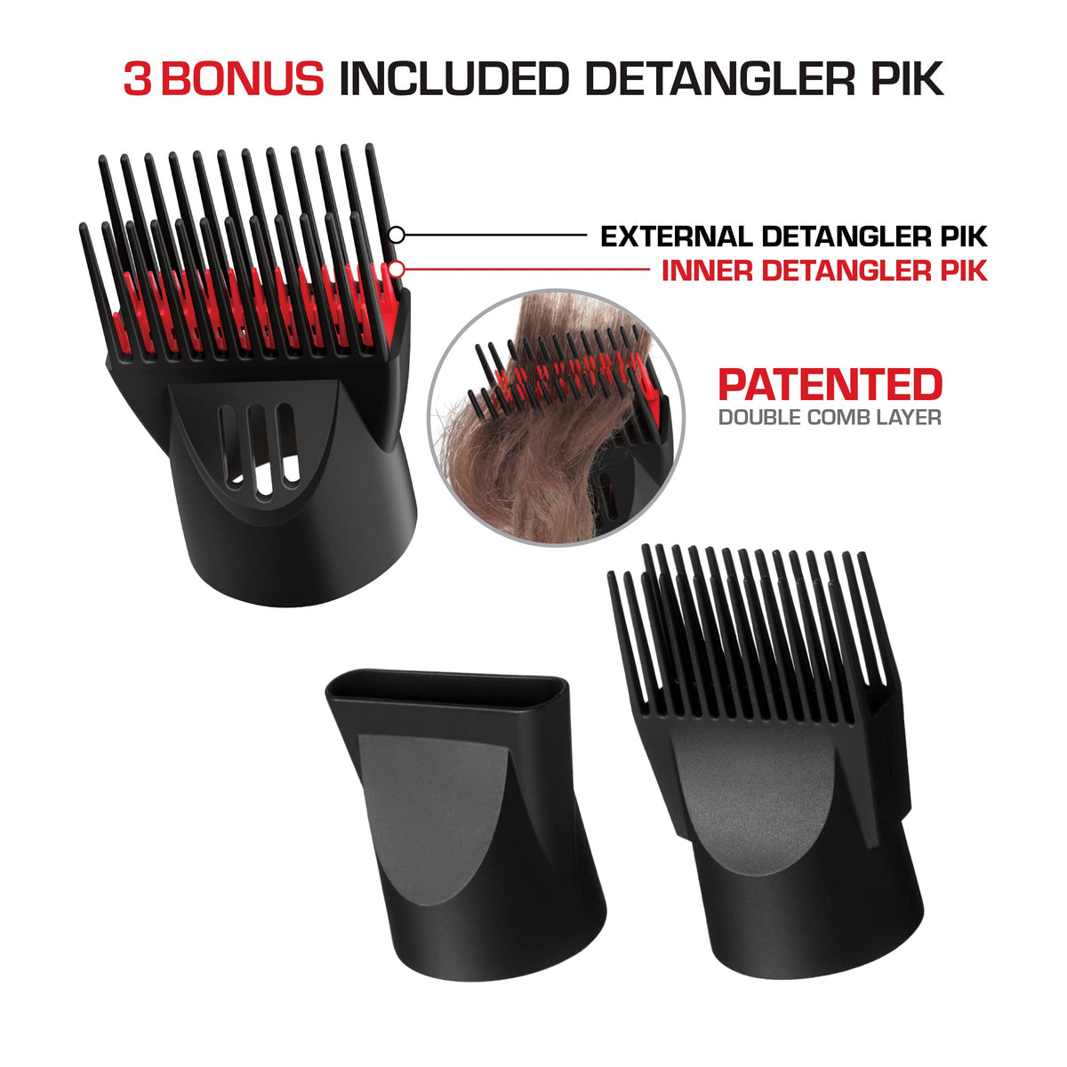 RED by KISS close-up tourmaline ceramic grill highlighting even heat distribution benefit
