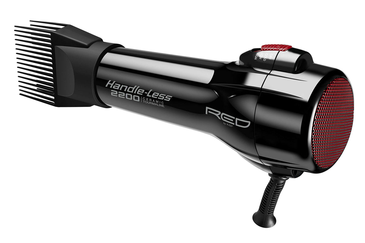 RED by Kiss comb attachment close-up showing teeth and vents, helping detangle while drying