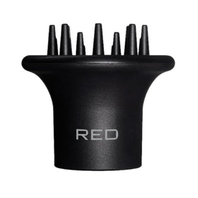 Red by Kiss diffuser in bathroom setting promoting salon results at home