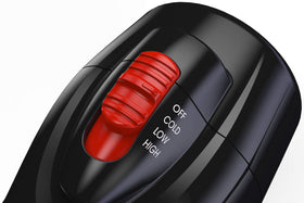 RED by Kiss dryer in use on textured hair demonstrating stretch and smoother definition