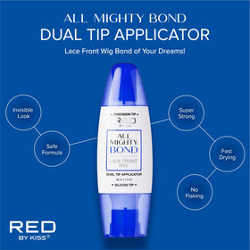 Red by Kiss dual-tip applicator close-up for precise application