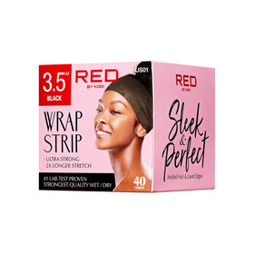 Red by Kiss front packaging showing 44 strips and lab-tested strength benefit