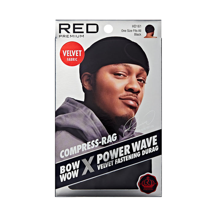 Red by Kiss front view showing sleek durag fit and profile benefit compression