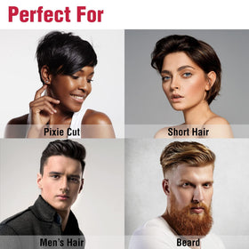 Red by Kiss side angle showing narrow 0.3-inch profile ideal for short hair grooming