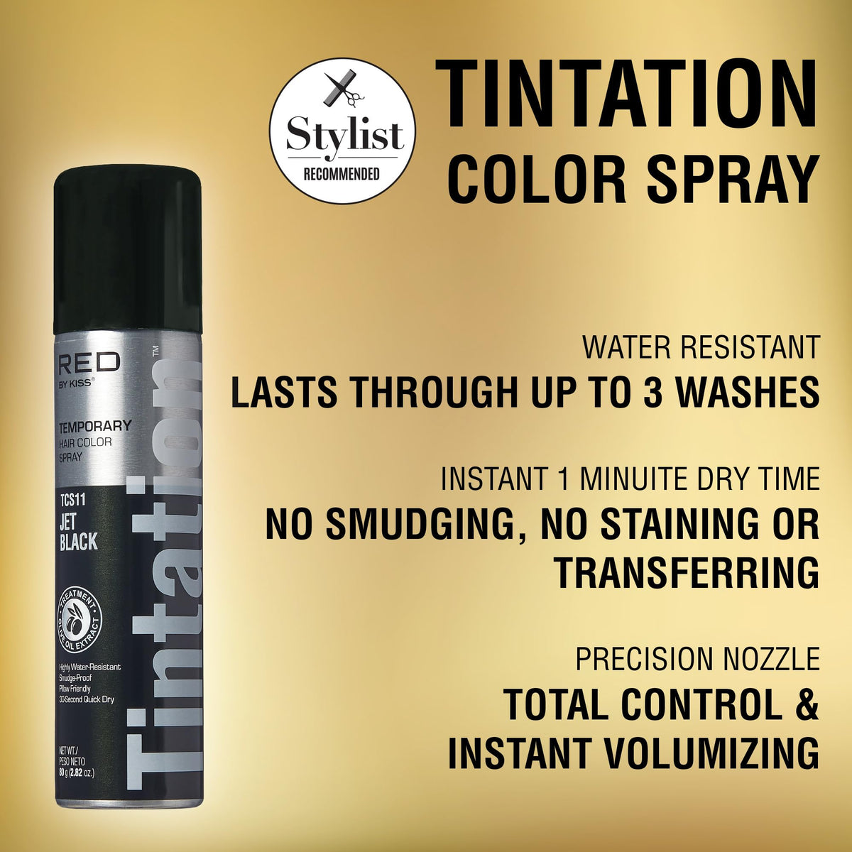 Red by Kiss nozzle close-up demonstrating precise spray control for neat application