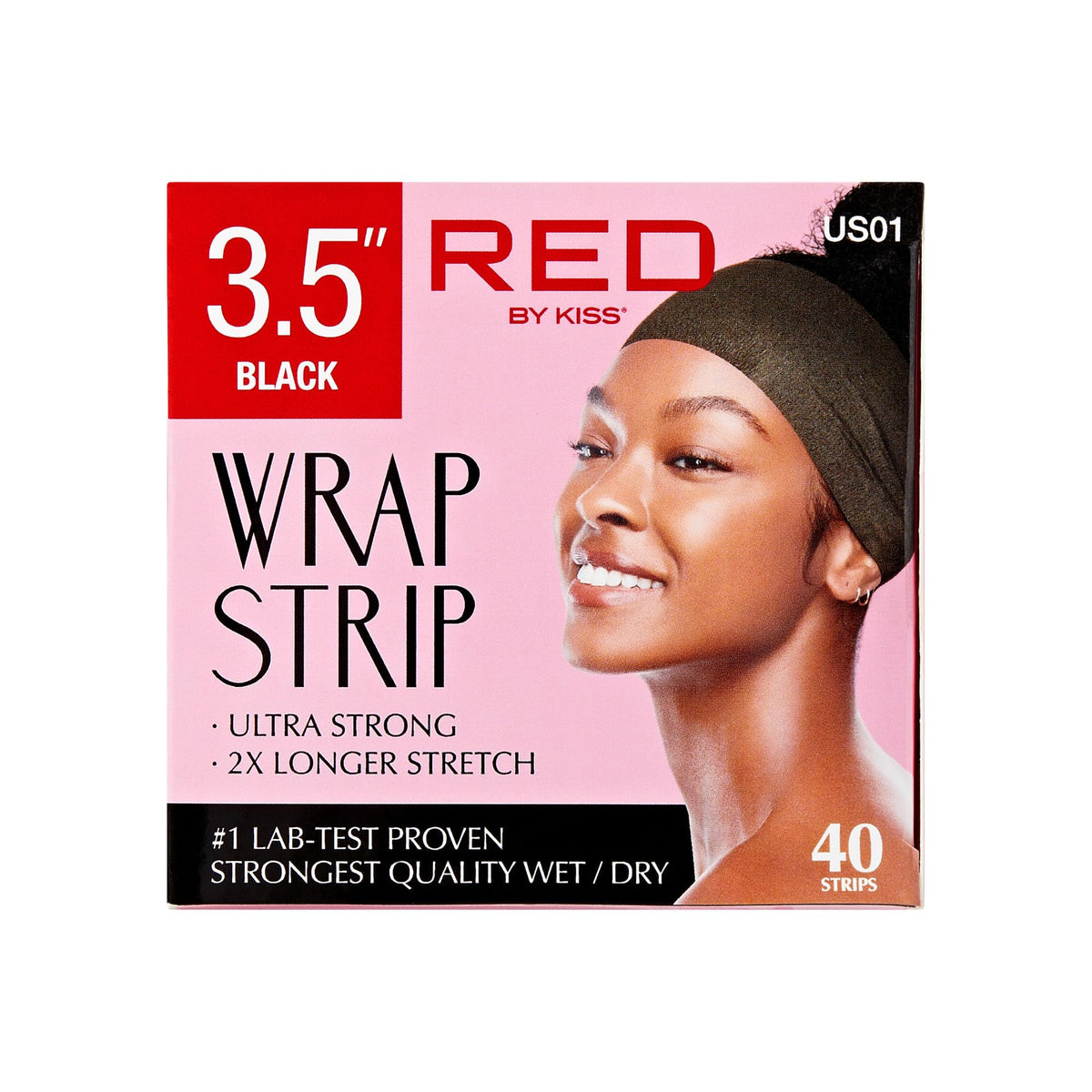 Opened package showing all 44 Red by Kiss strips for ample supply benefit