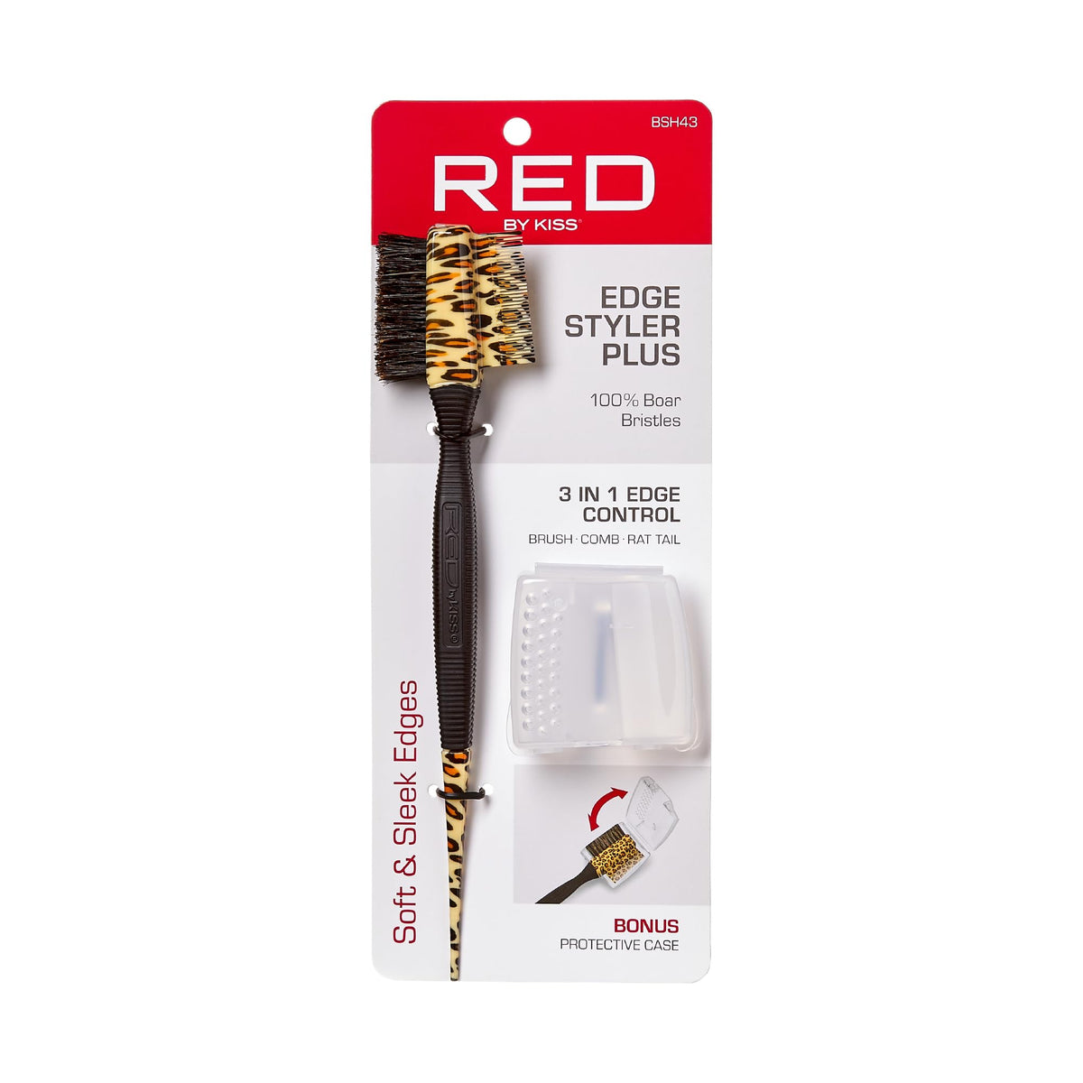 Red by Kiss rat‑tail end parting hair for accurate sectioning and neat braid starts