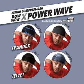 Red by Kiss durag beside common objects showing jumbo size and extra coverage benefit