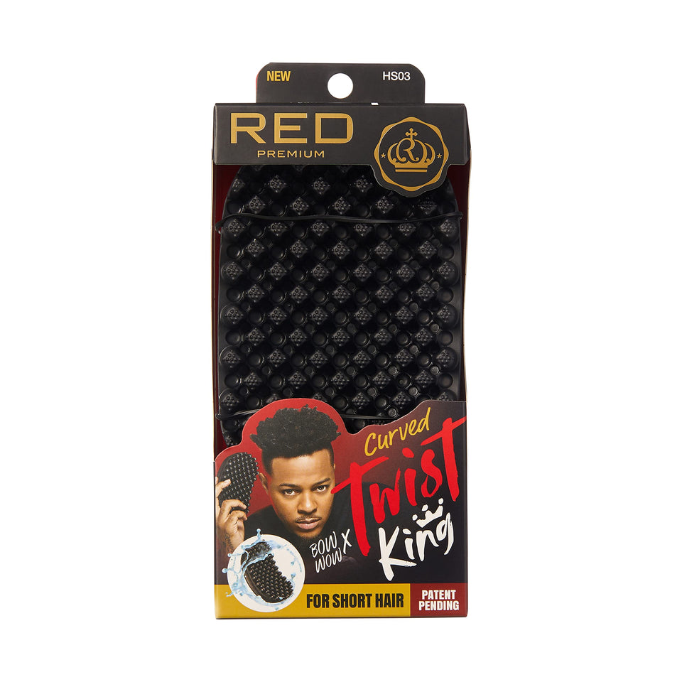 Red by Kiss twist brush front packaging showing product and benefits