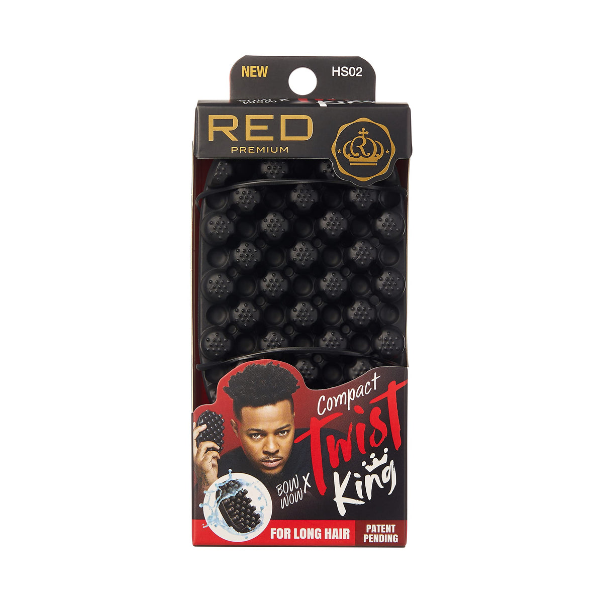 Red by Kiss front packaging showing mini Twist King and benefits