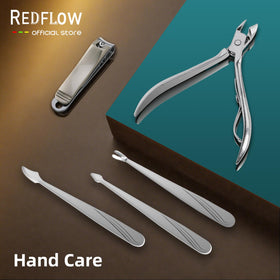 RedFlow cuticle nipper detail showing corrosion-resistant finish for hygienic care