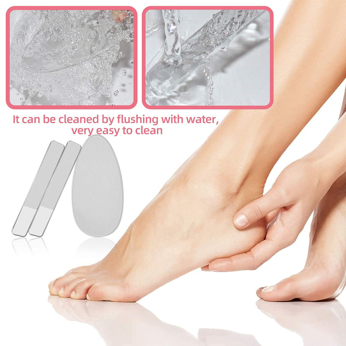 RedFlow file being used on fingernail during manicure, clean professional results