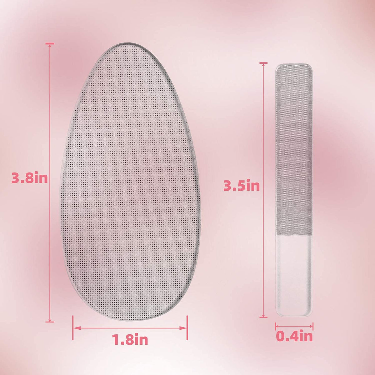 RedFlow layflat of two nail files and foot file, complete manicure set benefit