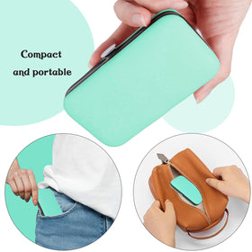 RedFlow kit inside travel toiletry bag for grooming on the go