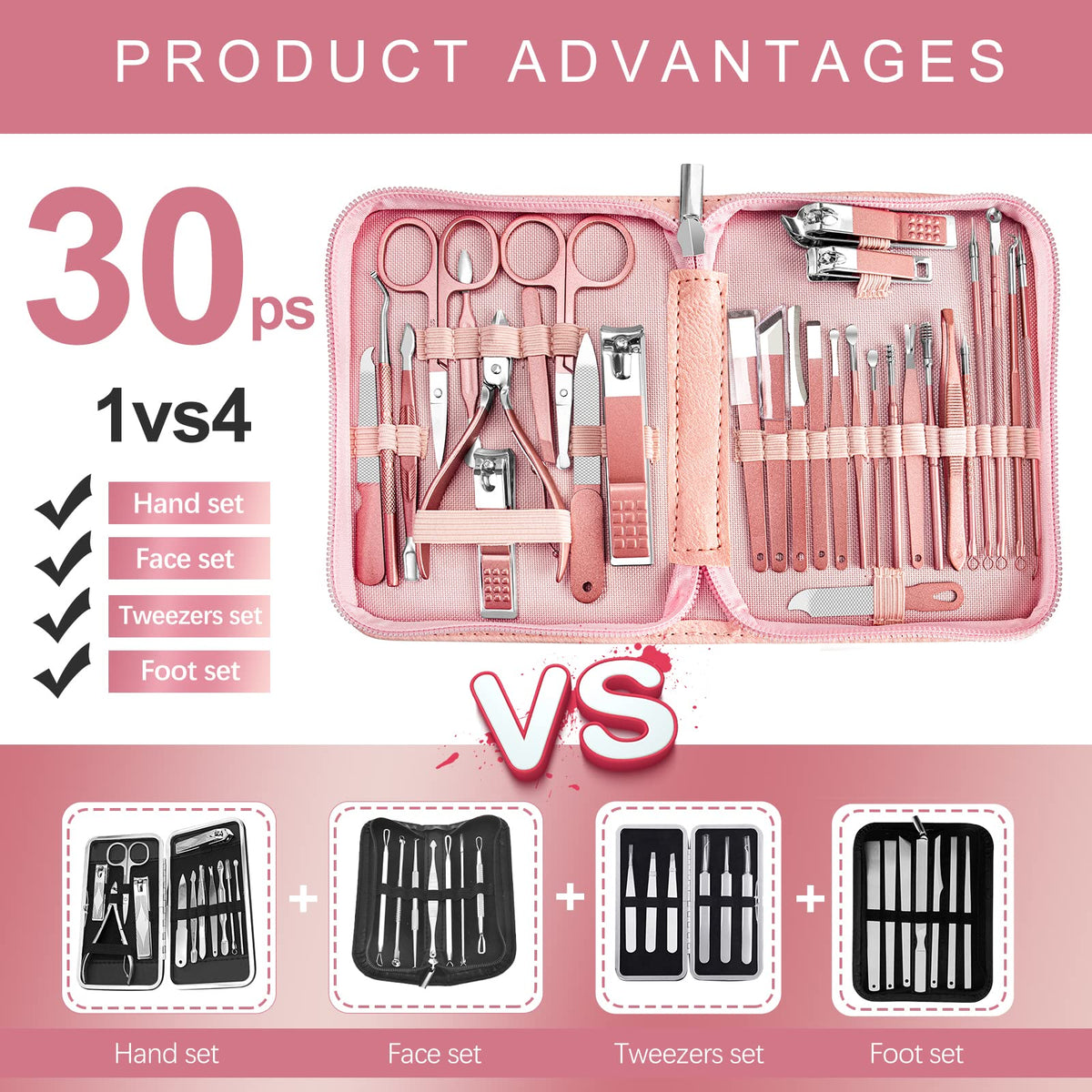 RedFlow tools laid out to display all 30 pieces and organization benefits