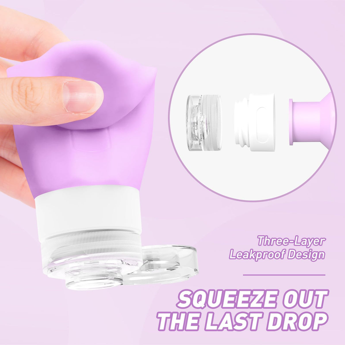 Redfly silicone texture squeezed to show flexible, squeezable advantage