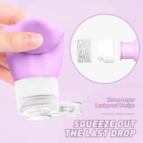 Redfly silicone texture squeezed to show flexible, squeezable advantage