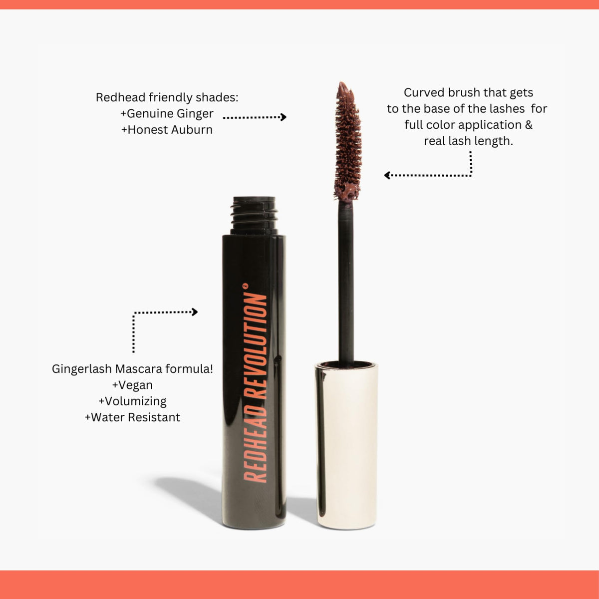 Redhead Revolution on lashes portrait enhancing natural red hair tones