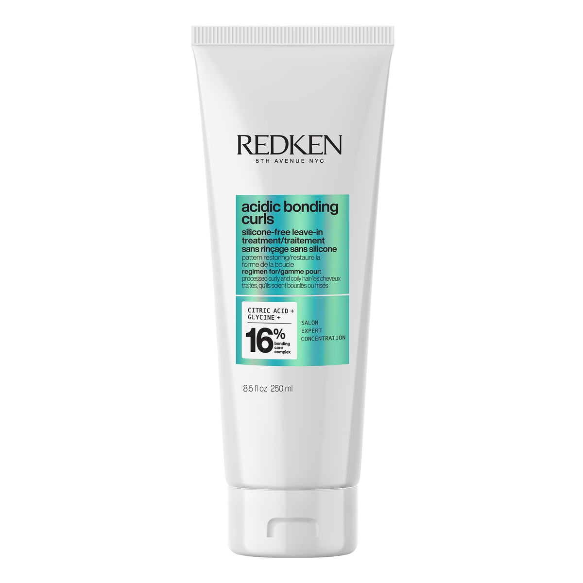 Redken front packaging showing product name and benefits for defined curls