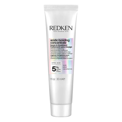 Redken bottle front packaging showing product name and benefit