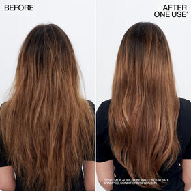 Redken ingredients close-up highlighting bonding complex and citric acid