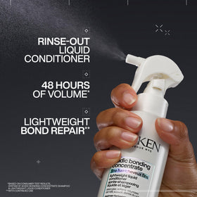 Redken spray nozzle close-up illustrating easy mist application benefit