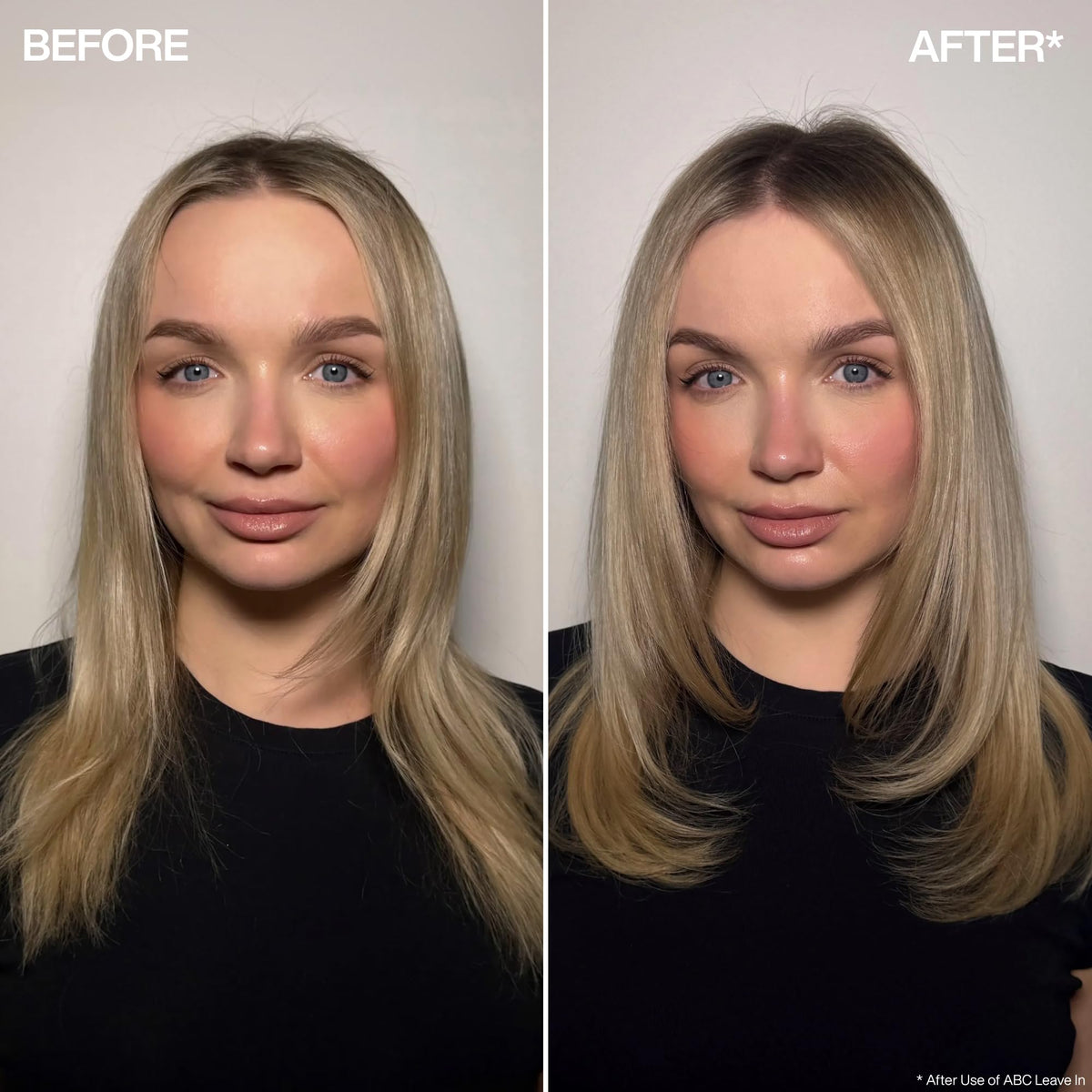 Redken leave-in texture dispensed on hand showing lightweight conditioning benefit