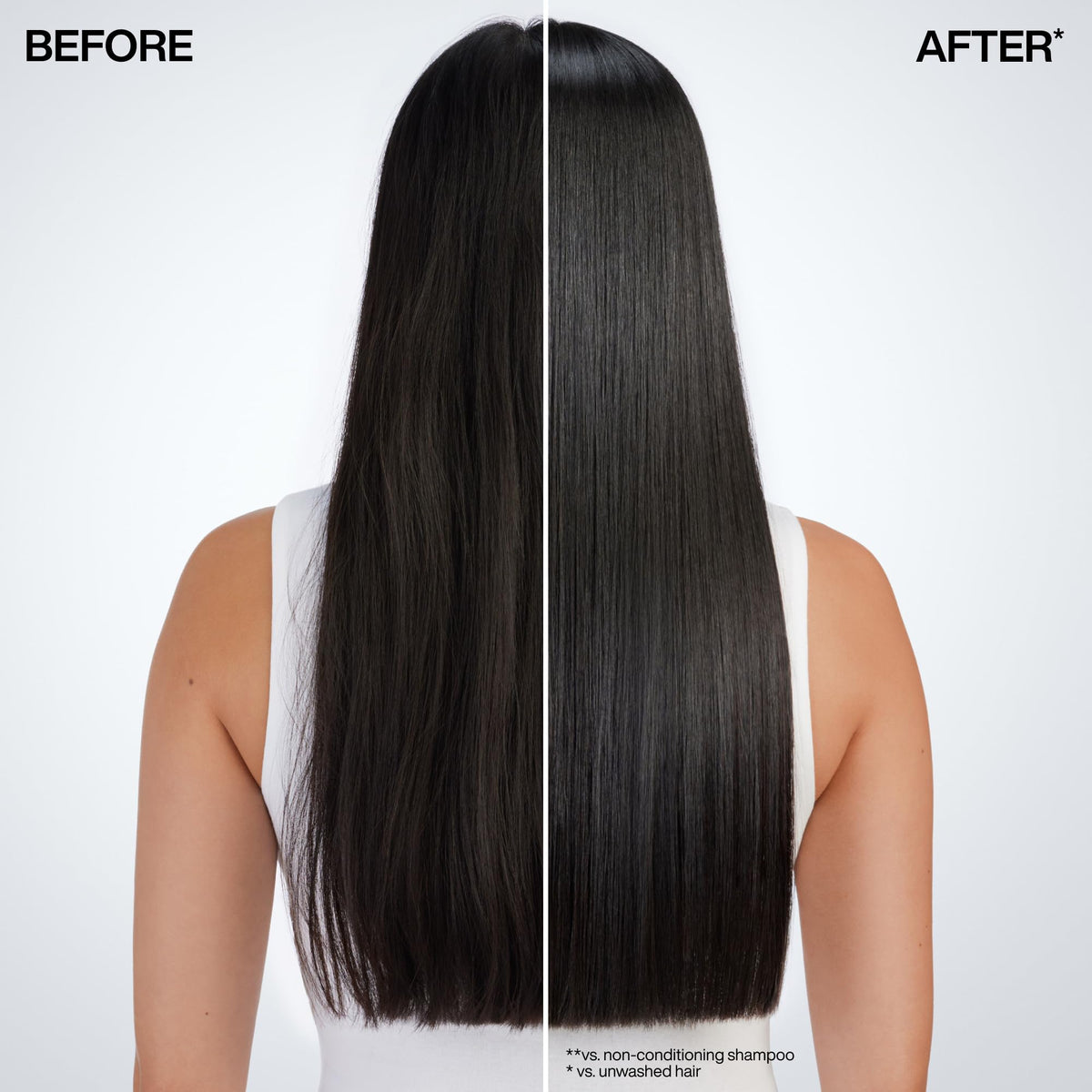 Redken cream-to-gloss transformation on palm for instant reflective shine