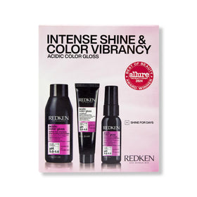 Redken front packaging showing mini kit and clear product benefits