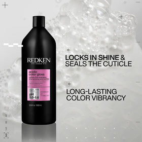 Redken foam texture close-up showing gentle lather for preserved color
